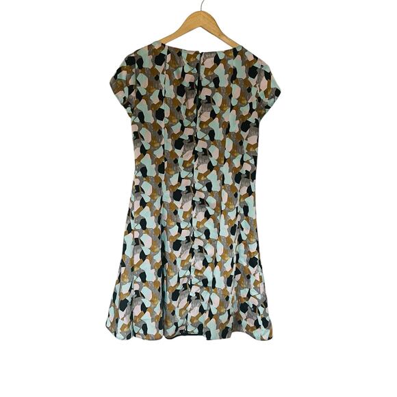 Zara Dresses & Skirts - Zara Abstract Print Cap Sleeve Dress Size S Small Multicolor